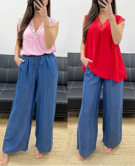 PANTALON TENCEL LARGE PE0843