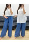 POCKET COTTON GAUZE BLOUSE PE0457 WHITE