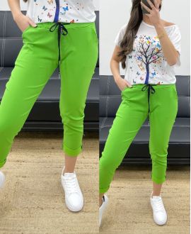 PANTALON PE0339 VERT ANIS