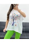 CAMISETA HOLGADA CON ESTAMPADO DE ÁRBOLES PE0209