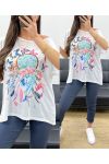 CAMISETA SUELTA ESTAMPADA SS0209 DREAM CATCHER