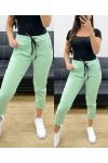 PANTALON PE0339 VERT PASTEL