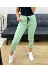 PANTALON PE0339 VERT PASTEL