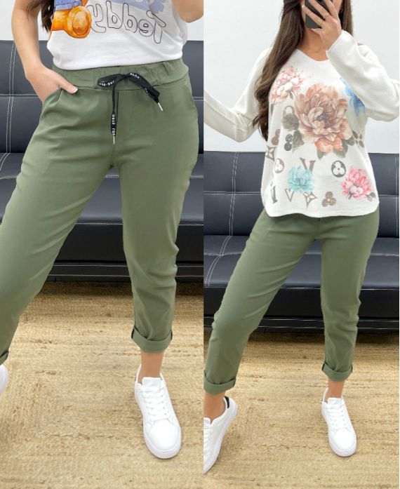 PE0339 KHAKI BROEK