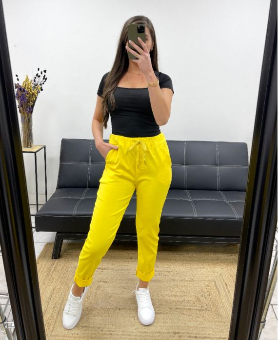 PANTALON PE0296 JAUNE