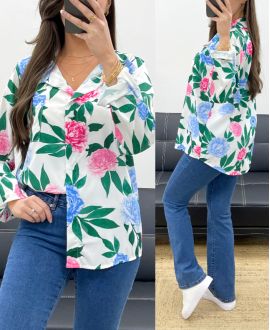 PE0429 CAMISA ESTAMPADA LILA