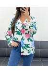 PE0429 CAMICIA STAMPATA LILLA