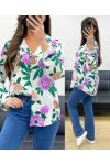 PE0429 CAMISA ESTAMPADA LILA