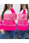 MAGLIA COLORE SFUMATO PE0102 FUCSIA