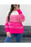 MAGLIA COLORE SFUMATO PE0102 FUCSIA