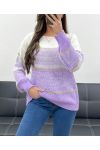 MAGLIA COLORE SFUMATO PE0102 LILA