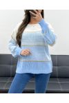 SWETER GRADIENT KOLOR PE0102 NIEBIESKI