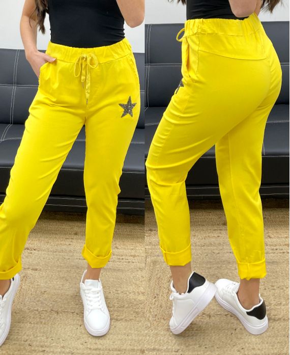 PANTALON ETOILE PE0267 JAUNE