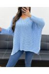 PE0117 CHUNKY KNIT SWEATER SKY BLUE