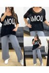 LOVE KNITTED SWEATER LUREX PE0166 BLACK