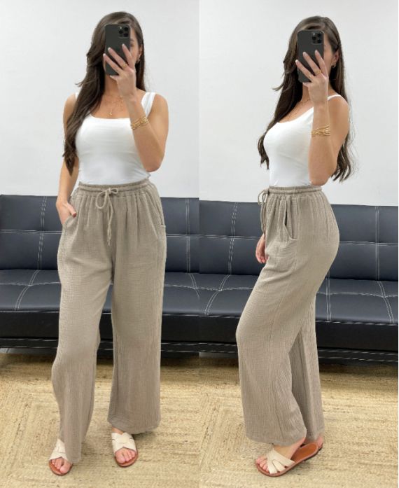 PANTALON 2 POCHES PE0431 TAUPE