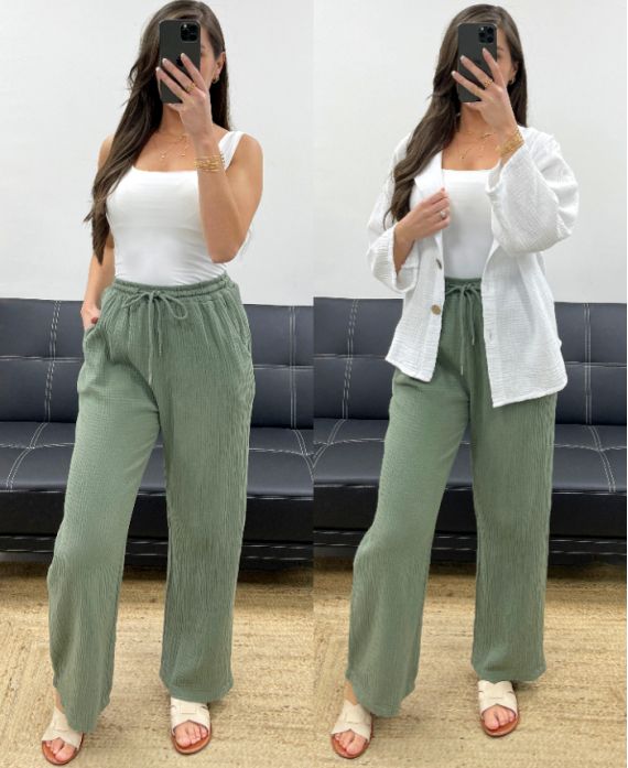 2-POCKET BROEK PE0431 KHAKI