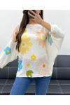 FLORAL PRINT SWEATER PE0023 YELLOW