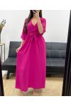 PE0859 FUSHIA MAXI DRESS