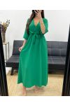 LONG DRESS PE0859 EMERALD