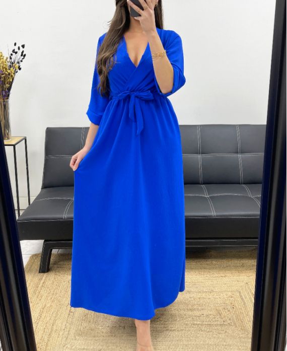 PE0859 ROYAL BLUE MAXI DRESS