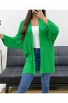 PE0058 GILET IN MAGLIA VERDE