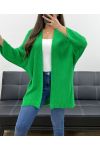 GILET MAILLE PE0058 VERT