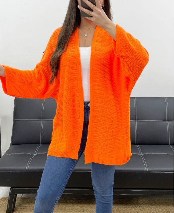 GILET MAILLE PE0058 ORANGE