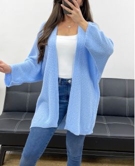 PE0058 GILET IN RETE AZZURRO CIELO