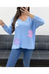 FLOWERS PE0049 JUMPER SKY BLUE