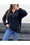 PLUS SIZE TUNIC COTTON PE0103 BLACK