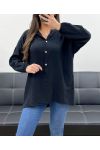 PLUS SIZE TUNIEK KATOEN PE0103 ZWART