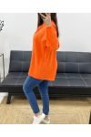 PLUS SIZE TUNIC COTTON PE0103 ORANGE