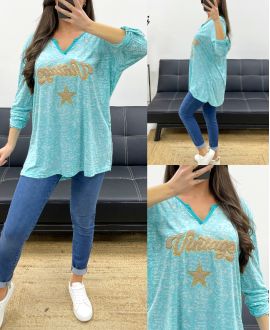 PLUS SIZE VINTAGE T-SHIRT PE0084 LAGUNE