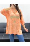 CAMISETA VINTAGE TALLA GRANDE PE0084 NARANJA