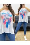 CAMISETA SUELTA ESTAMPADA PE0209 DREAM CATCHERS