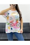 CAMISETA ESTAMPADA HOLGADA CON SS0209 TREE STAY TOGETHER