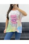 CAMISETA ESTAMPADA SUELTA SS0209 TREE SWEET TEDDY BEAR