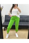 LOOSE PANTS + BELT PE0310 LIME GREEN