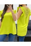 FLUID TOP LACE BACK PE1072 LIME GREEN