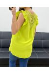 FLUID TOP LACE BACK PE1072 LIME GREEN