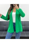 LOOSE BLAZER JACKET SS1120 EMRAUDE GREEN