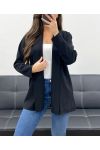 VESTE BLAZER AMPLE PE1120 NOIR