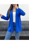 CHAQUETA BLAZER HOLGADA SS1120 AZUL REAL