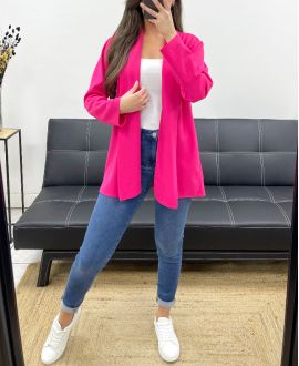 LOOSE BLAZER JACKET SS1120 FUSHIA