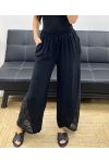 LACE BASE TROUSERS PE1128 BLACK