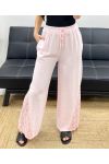 BROEK MET KANTEN BASIS PE1128 ROZE