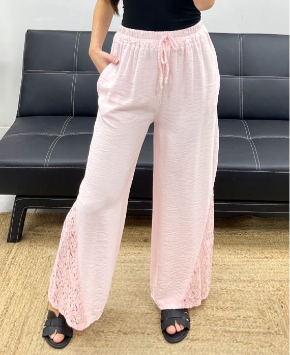 LACE BASE TROUSERS PE1128 PINK