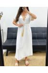 LONG DRESS + TIE PE2207 WHITE