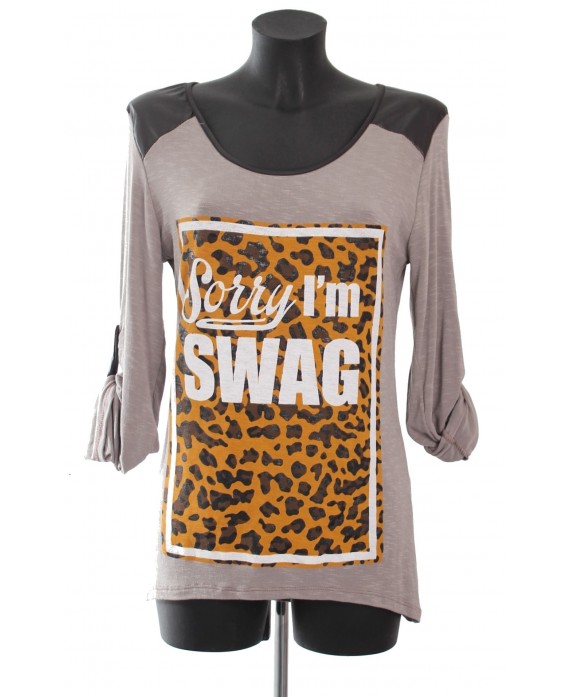 T-SHIRT SORRY I'M SWAG A8277